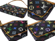 画像をギャラリービューアに読み込む, LOUIS VUITTON ルイヴィトン ポシェットアクセソワール アクセサリーポーチ M92648 モノグラム マルチカラー ブラック 美品 中古 4b004447
