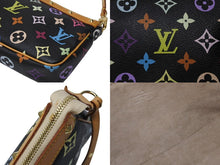画像をギャラリービューアに読み込む, LOUIS VUITTON ルイヴィトン ポシェットアクセソワール アクセサリーポーチ M92648 モノグラム マルチカラー ブラック 美品 中古 4b004447