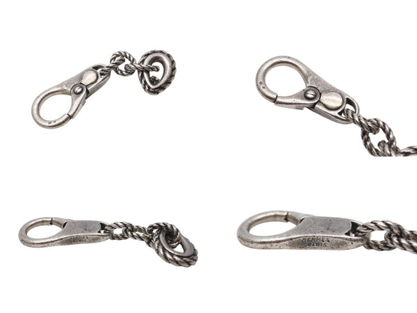 HERMES エルメス カドリーユ ヴィンテージ キーリング キーチェーン チャーム シルバー800 シルバー金具 良品 中古 4b004448
