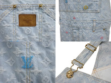 画像をギャラリービューアに読み込む, 極美品 LOUIS VUITTON ルイヴィトン Tyler the Creator タイラーザクリエイター モノグラムデニム オーバーオール ブルー サイズ31 中古 4b004450