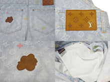画像をギャラリービューアに読み込む, 極美品 LOUIS VUITTON ルイヴィトン Tyler the Creator タイラーザクリエイター モノグラムデニム オーバーオール ブルー サイズ31 中古 4b004450