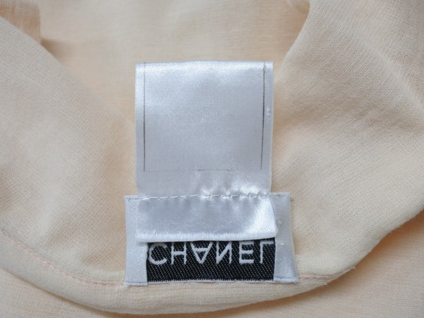CHANEL シャネル ノースリーブ トップス P12688V07326 サイズ38 ココマーク ベージュ セーラー型 美品 中古 4b004451