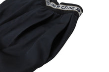 画像をギャラリービューアに読み込む, 極美品 CELINE セリーヌ 18AW ウエストロゴ ワイドパンツ 2 1V33 サイズ36 チャコール フィービー期 中古 4b004452