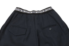 画像をギャラリービューアに読み込む, 極美品 CELINE セリーヌ 18AW ウエストロゴ ワイドパンツ 2 1V33 サイズ36 チャコール フィービー期 中古 4b004452