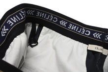 画像をギャラリービューアに読み込む, 極美品 CELINE セリーヌ 18AW ウエストロゴ ワイドパンツ 2 1V33 サイズ36 チャコール フィービー期 中古 4b004452