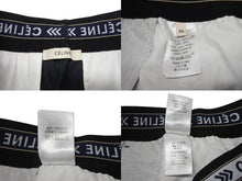 画像をギャラリービューアに読み込む, 極美品 CELINE セリーヌ 18AW ウエストロゴ ワイドパンツ 2 1V33 サイズ36 チャコール フィービー期 中古 4b004452