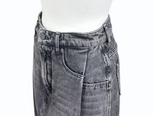 画像をギャラリービューアに読み込む, Alexander Wang アレキサンダーワン スカート デニム スリット マキシスカート 413910 コットン ブラック サイズ24 美品 中古 4b004455