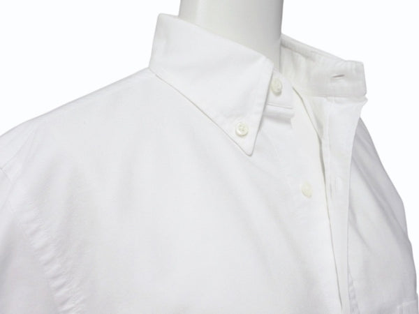 THOM BROWNE トムブラウン オックスフォードクラシックボタンダウンシャツ MM225A-00139100 コットン ホワイト サイズ1 美品 中古 4b004456