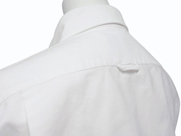THOM BROWNE トムブラウン オックスフォードクラシックボタンダウンシャツ MM225A-00139100 コットン ホワイト サイズ1 美品 中古 4b004456