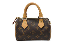 画像をギャラリービューアに読み込む, 未使用 LOUIS VUITTON ルイヴィトン ナノスピーディ ハンドバッグ 2WAYバッグ M81085 モノグラム PVC レザー 中古 4b004457