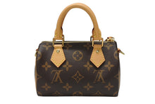 画像をギャラリービューアに読み込む, 未使用 LOUIS VUITTON ルイヴィトン ナノスピーディ ハンドバッグ 2WAYバッグ M81085 モノグラム PVC レザー 中古 4b004457