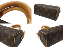 画像をギャラリービューアに読み込む, 未使用 LOUIS VUITTON ルイヴィトン ナノスピーディ ハンドバッグ 2WAYバッグ M81085 モノグラム PVC レザー 中古 4b004457
