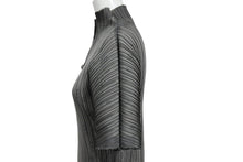 Load image into Gallery viewer, 極美品 ISSEY MIYAKE ME イッセイミヤケ スリーブ 総柄 カットソー IF62FJ21902 グレー 中古 4b004463