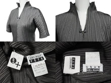 Load image into Gallery viewer, 極美品 ISSEY MIYAKE ME イッセイミヤケ スリーブ 総柄 カットソー IF62FJ21902 グレー 中古 4b004463