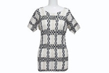 画像をギャラリービューアに読み込む, 極美品 ISSEY MIYAKE ME イッセイミヤケ スリーブ カットソー IM71FJ945 ブラック ホワイト マルチカラー 中古 4b004465