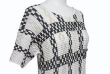 画像をギャラリービューアに読み込む, 極美品 ISSEY MIYAKE ME イッセイミヤケ スリーブ カットソー IM71FJ945 ブラック ホワイト マルチカラー 中古 4b004465