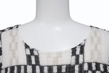 画像をギャラリービューアに読み込む, 極美品 ISSEY MIYAKE ME イッセイミヤケ スリーブ カットソー IM71FJ945 ブラック ホワイト マルチカラー 中古 4b004465