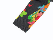 画像をギャラリービューアに読み込む, 極美品 me ISSEY MIYAKE ミー イッセイミヤケ 長袖トップス MI41FJ211 フリーサイズ ブラック マルチカラー 総柄 中古 4b004466