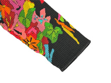 画像をギャラリービューアに読み込む, 極美品 me ISSEY MIYAKE ミー イッセイミヤケ 長袖トップス MI41FJ211 フリーサイズ ブラック マルチカラー 総柄 中古 4b004466