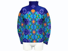 画像をギャラリービューアに読み込む, 極美品 me ISSEY MIYAKE ミー イッセイミヤケ 長袖トップス MI11FJ141 フリーサイズ プリーツ ハイネック マルチカラー 中古 4b004475