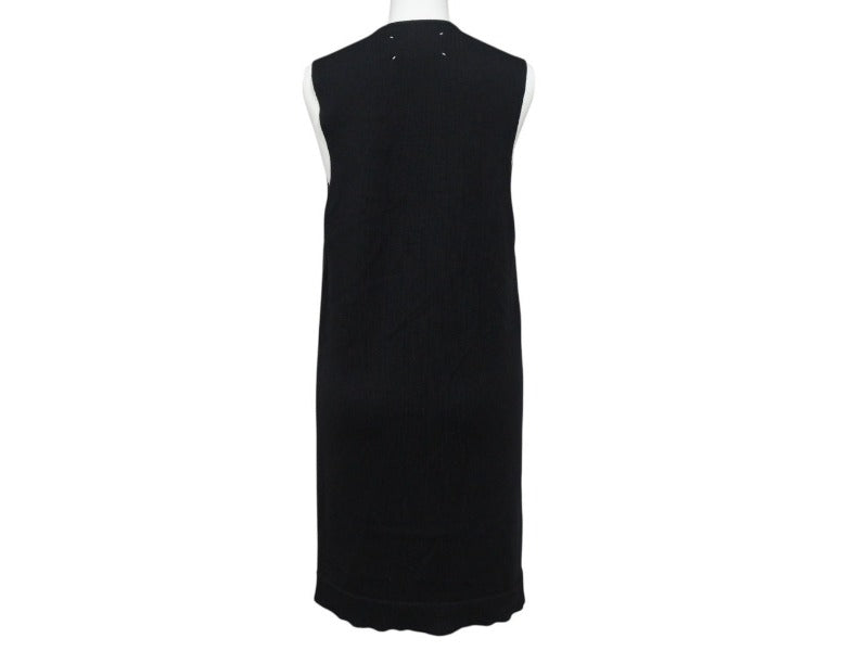 MAISON MARGIELA Maison Margiela Lamb leather switching sleeveless dress S31CT0510 Black Size 36 Good Condition Used 4b004476