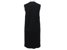 画像をギャラリービューアに読み込む, MAISON MARGIELA メゾンマルジェラ ラムレザー切替 ノースリーブワンピース S31CT0510 ブラック サイズ36 美品 中古 4b004476