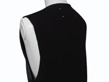 画像をギャラリービューアに読み込む, MAISON MARGIELA メゾンマルジェラ ラムレザー切替 ノースリーブワンピース S31CT0510 ブラック サイズ36 美品 中古 4b004476