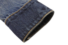 Load image into Gallery viewer, 極美品 CHANEL シャネル ノーカラーデニムジャケット P78108V70196 サイズ36 インディゴブルー ココマークボタン 中古 4b004485