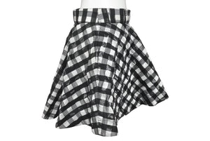 ALAIA アライア スカート AA9P01624T577 ポリエスaテル コットン ポリアミド ブラック ホワイト サイズ38 美品 中古 4b004489