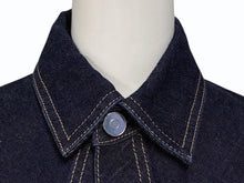 画像をギャラリービューアに読み込む, 極美品 ALAIA アライア デニムジャケット AA9V02423T537 イタリア製 コットン ポリエステル ネイビー サイズ34 中古 4b004492