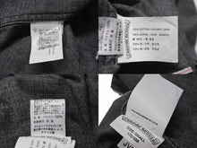 Load image into Gallery viewer, 極美品 CHROME HEARTS クロムハーツ デニム長袖シャツ サイズS クロスボールボタン CHクロスパッチ 2パッチ 2025年新作 ブラック 中古 4b004493