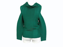 Load image into Gallery viewer, ISSEY MIYAKE ME イッセイミヤケ FETE フェット 長袖Tシャツ カットソー IF84FJ7812 グリーン 美品 中古 4b004499