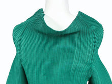 Load image into Gallery viewer, ISSEY MIYAKE ME イッセイミヤケ FETE フェット 長袖Tシャツ カットソー IF84FJ7812 グリーン 美品 中古 4b004499