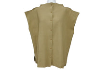 Load image into Gallery viewer, 極美品 me ISSEY MIYAKE ミー イッセイミヤケ シャツブラウス プリーツ MI32KK91 ポリエステル ブラウン 中古 4b004501