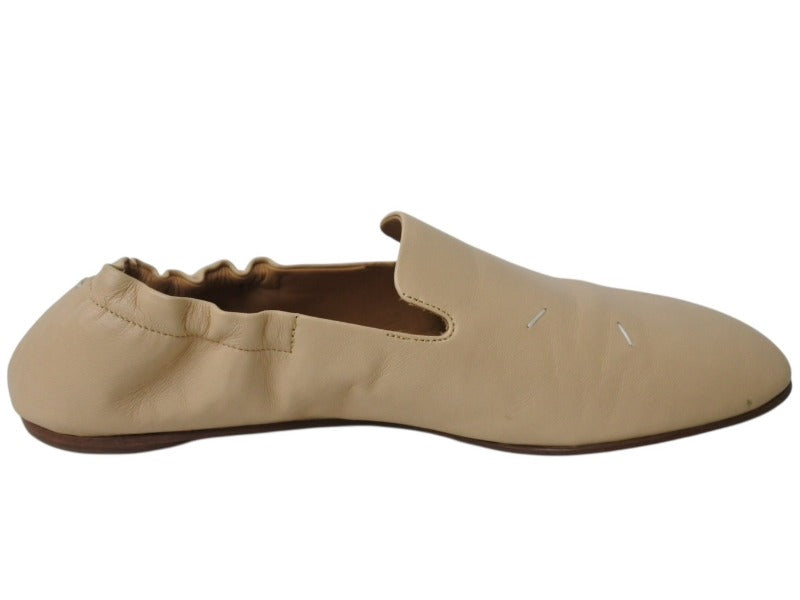 MAISON MARGIELA メゾンマルジェラ 4ステッチ Kiki キキ パンプス シューズ レザー ベージュ ホワイト サイズ37 良品 中古 4b009620