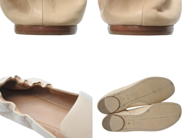 MAISON MARGIELA メゾンマルジェラ 4ステッチ Kiki キキ パンプス シューズ レザー ベージュ ホワイト サイズ37 良品 中古 4b004505