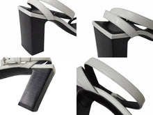 画像をギャラリービューアに読み込む, 極美品 BALENCIAGA バレンシアガ スクエア サンダル 570298 イタリア製 レザー ホワイト ブラック サイズ37 中古 4b004513