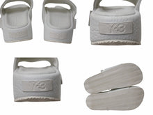 Load image into Gallery viewer, Y-3 ワイスリー SLIDE スライド サンダル FZ6402 CHINA製 レザー ラバー ホワイト サイズ27.5cm 美品 中古 4b004515