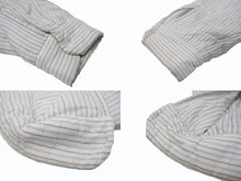 Load image into Gallery viewer, Maison Margiela メゾンマルジェラ オーバーサイズ中綿ストライプシャツ S50DL0396 ポリエステル ホワイト サイズ39 美品 中古 4b004522