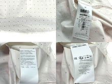 画像をギャラリービューアに読み込む, MM6 Maison Margiela MM6 メゾン マルジェラ 長袖シャツ S52DT0014 サイズ40 プリント コットン ポプリン ホワイト 美品 中古 4b004527