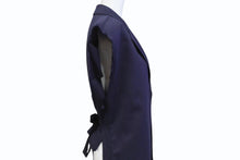 画像をギャラリービューアに読み込む, MaisonMagiela メゾンマルジェラ MM6 ベスト ジャケット S47848 ポリエステル ウール ポリウレタン ネイビー サイズ40 美品 中古 4b004535