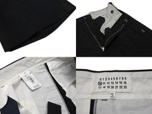 Load image into Gallery viewer, MaisonMagiela メゾンマルジェラ MM6 ラインショートパンツ スーツパンツ ネイビー サイズ46 美品 中古 4b004537