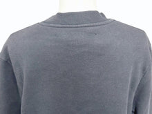 画像をギャラリービューアに読み込む, 極美品 RAFSIMONS ラフシモンズ Long Sweatshirts With Patches And Striped Ribbing スウェットシャツ 14AW ブラック サイズS 中古 4b004545