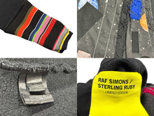 画像をギャラリービューアに読み込む, 極美品 RAFSIMONS ラフシモンズ Long Sweatshirts With Patches And Striped Ribbing スウェットシャツ 14AW ブラック サイズS 中古 4b004545