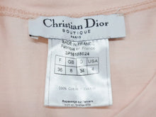 画像をギャラリービューアに読み込む, Christian Dior クリスチャンディオール ロゴプリント 半袖Ｔシャツ 3P16155024 コットン ピンク サイズ36 美品 中古 4b004549