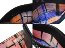 Load image into Gallery viewer, 極美品 CHANEL シャネル ココマーク カードケース 29番台 イタリア製 ラムスキン ブラック ブルー シルバー金具 中古 4b004555