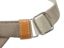 画像をギャラリービューアに読み込む, 新品未使用 PRADA プラダ ロゴ ジャガード サンバイザー キャンバス ポリエステル コットン ベージュ ブラウン シルバー金具 中古 4b004556