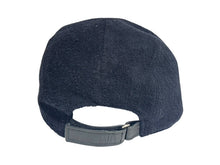 Load image into Gallery viewer, CHANEL シャネル ココマーク スポーツライン パイルキャップ 帽子 イタリア製 コットン レザー ブラック サイズM 美品 中古 4b004558