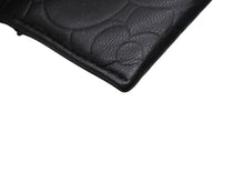 Load image into Gallery viewer, CHANEL シャネル カメリア カードケース 名刺入れ パスケース ココマーク 15番台 ラムスキン ブラック シルバー金具 美品 中古 4b004559