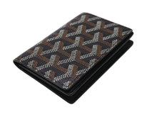 Load image into Gallery viewer, 極美品 GOYARD ゴヤール マルゼルブ カードケース ブラウン ブラック PVC レザー MALESHPMLTY01CL01X 中古 4b004560